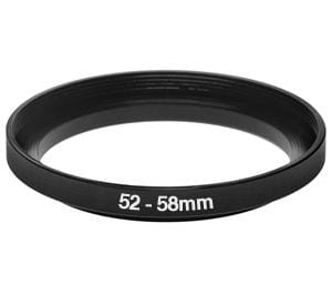 Pierścień redukcyjny, redukcja filtrowa 52-58mm (step-up ring)
