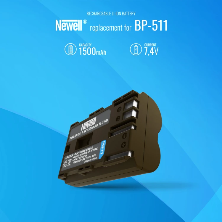 Akumulator Newell BP-511 do Canon 50D 40D 30D 20D 5D