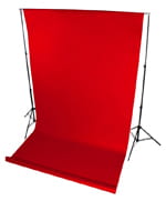 Tło polipropylenowe czerwone 160x500cm na tulei kartonowej