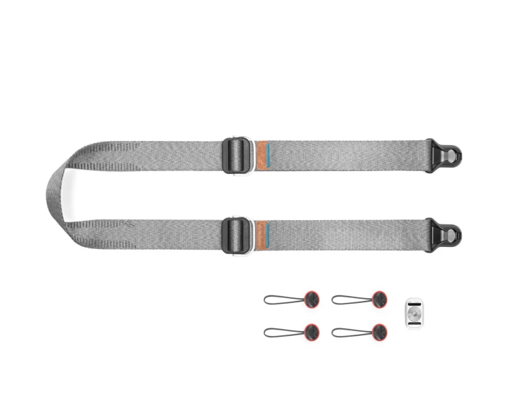 Pasek Peak Design Slide Lite Ash v3 popielaty do lekkiego aparatu