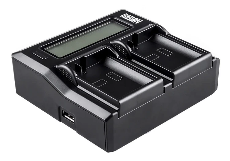 Ładowarka dwukanałowa Newell DC-LCD do akumulatorów NP-FZ100 do Sony A7 III, A7IV, A7R III, A9