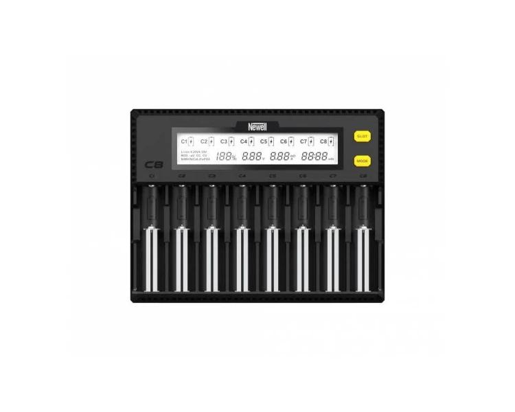 Ładowarka Newell Smart C8 do akumulatorów NiMH/Li-Ion. do gimbali 18350, 18650, AA/AAA