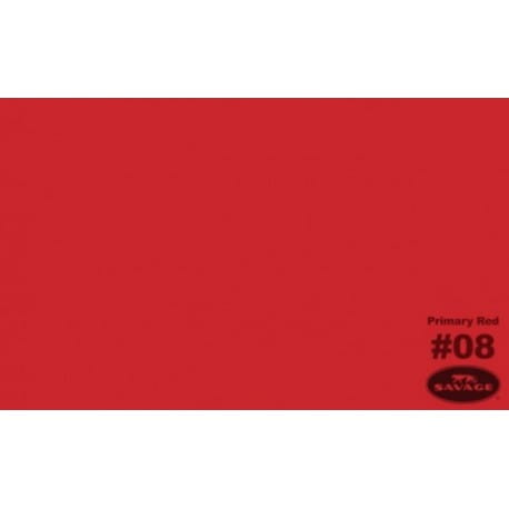 Tło kartonowe  Savage 2,7m x 11m czerwone #08 Primary Red