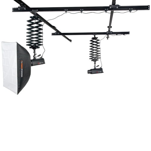 Sufitowy system zawieszania lamp FreePower (2 pantografy, do 15kg)
