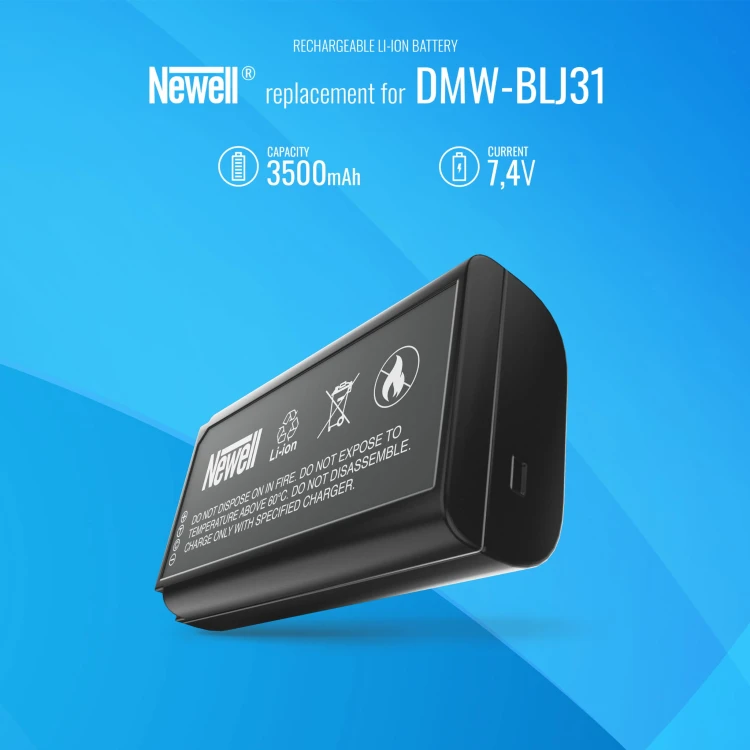 Akumulator Newell DMW-BLJ31 do Panasonic DSLM Lumix DC-S1, DC-S1R
