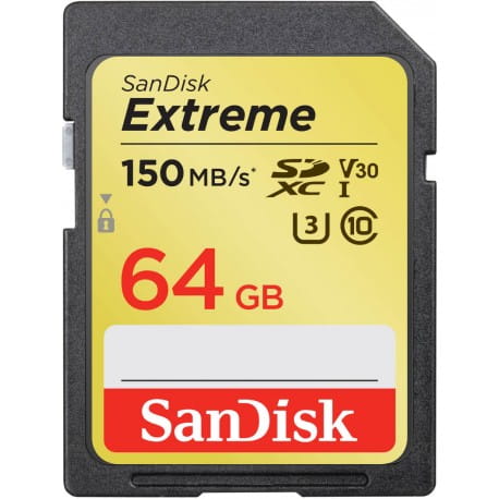 Karta pamięci SanDisk Extreme SDXC 64GB 150MB/s V30 C10 UHS-I U3