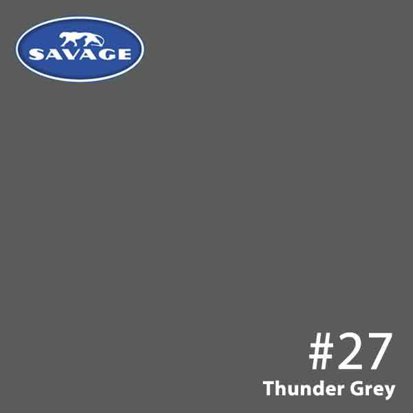 Tło kartonowe Savage 1,35m x 5,5m na ciemno szare #27 Thunder Gray