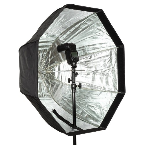 Softbox oktagonalny GlareOne Parasolkowy 80cm z dyfuzorem do lamp reporterskich