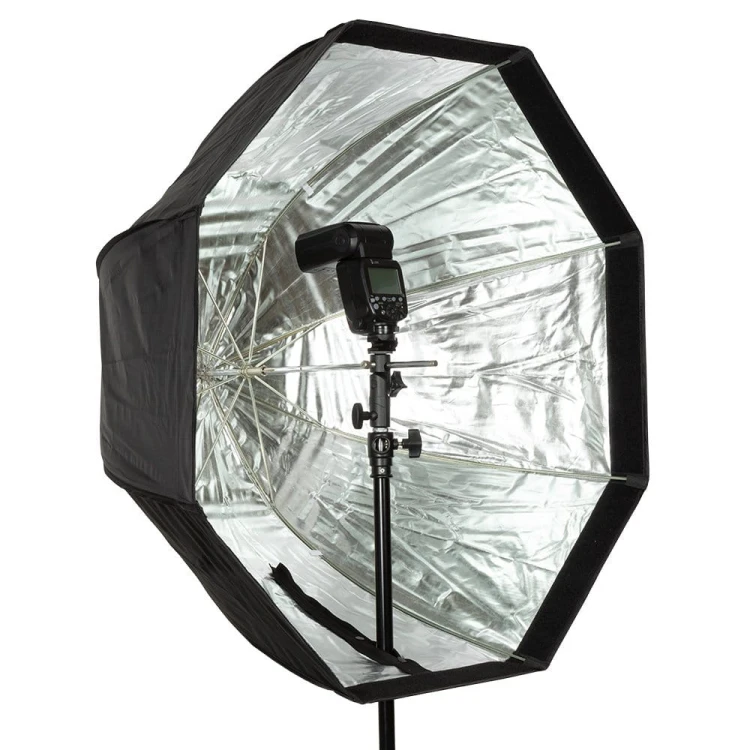 Softbox oktagonalny GlareOne Parasolkowy 80cm z dyfuzorem do lamp reporterskich
