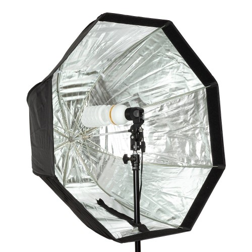 Softbox oktagonalny GlareOne Parasolkowy 80cm z dyfuzorem do lamp reporterskich