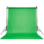 Tło tekstylne bawełniane zielone 3x6m - green screen,green box składane zwijane