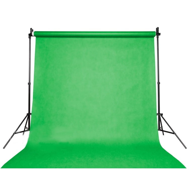 Tło tekstylne bawełniane zielone 3x6m - green screen,green box składane zwijane