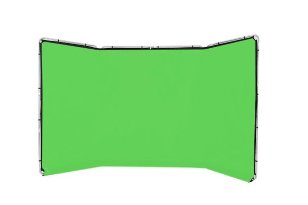 Tło zielone Lastolite Panoramic 4m greenscreen z ramą