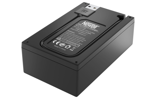 Ładowarka dwukanałowa z wyświetlaczem Newell FDL-USB-C do akumulatorów LP-E6 Canon
