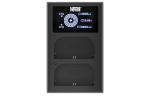 Ładowarka dwukanałowa z wyświetlaczem Newell FDL-USB-C do akumulatorów LP-E6 Canon