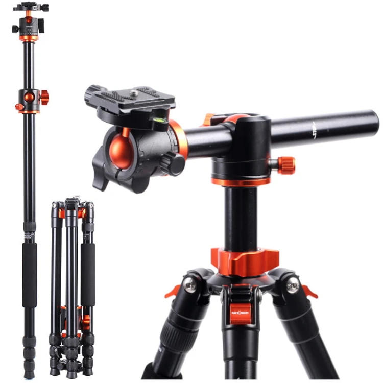 Statyw fotograficzny z łamaną kolumną 190cm K&F Concept T254TA4 do ujęć flat-lay