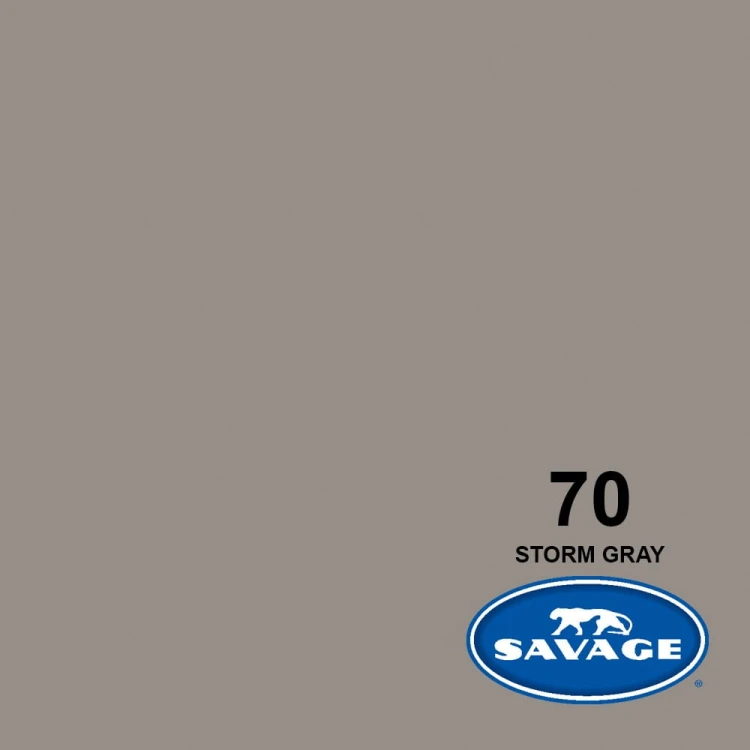 Tło kartonowe Savage 2,7m x 5,5m szare Storm Gray #70