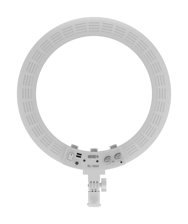 Kosmetyczna lampa pierścieniowa LED Newell RL-18A - WB (3200 K - 5500 K) - Arctic White