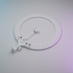 Kosmetyczna lampa pierścieniowa LED Newell RL-18A - WB (3200 K - 5500 K) - Arctic White