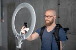 Kosmetyczna lampa pierścieniowa LED Newell RL-18A - WB (3200 K - 5500 K) - Arctic White