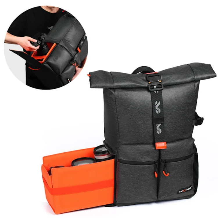 Plecak fotograficzny K&F Concept Roll Top