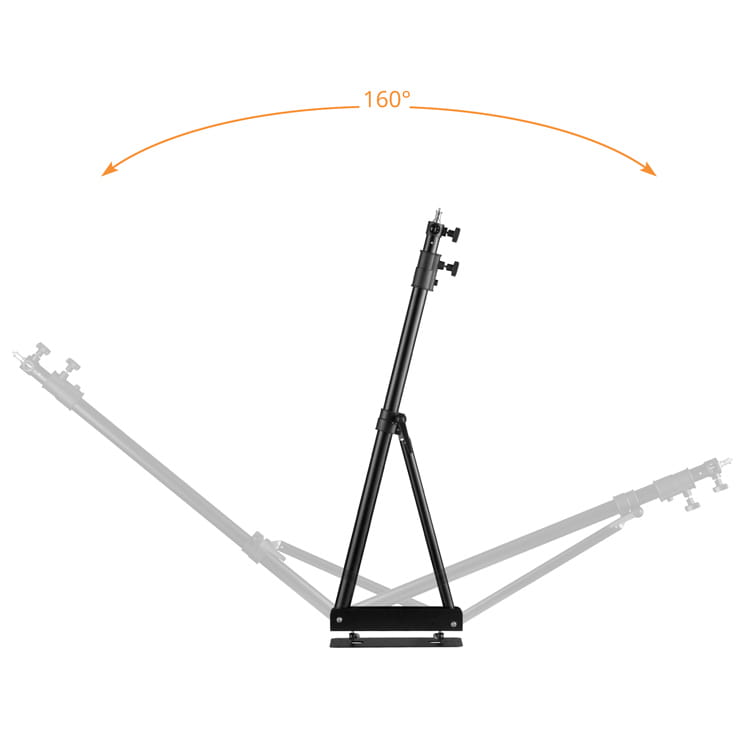 Wysięgnik ścienny do lamp studyjnych FALCON Wall boom 98-169cm Czarny