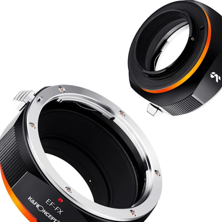 Adapter bagnetowy Canon EF [obiektyw] – Fuji FX [body] K&F Concept PRO Fotoamigo.pl