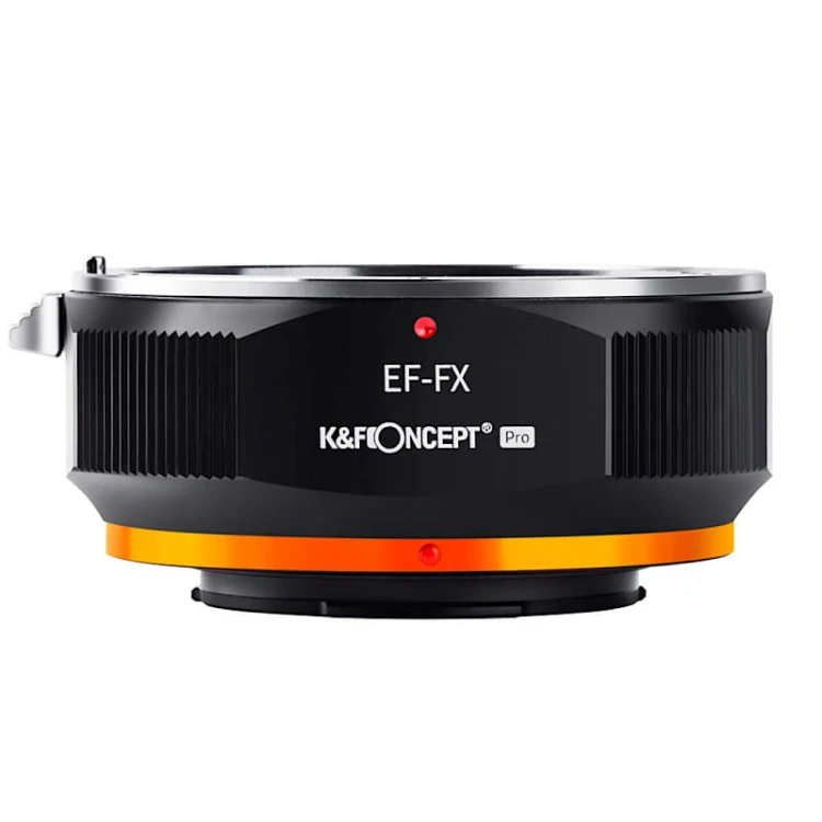 Adapter bagnetowy Canon EF [obiektyw] – Fuji FX [body] K&F Concept PRO Fotoamigo.pl