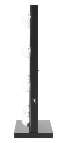 Lustro do makijażu Humanas HS-HM02 z oświetleniem LED - czarne