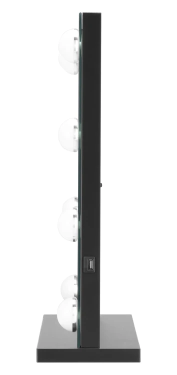Lustro do makijażu Humanas HS-HM02 z oświetleniem LED - czarne