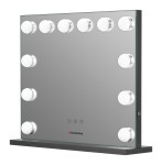 Lustro do makijażu Humanas HS-HM02 z oświetleniem LED - czarne