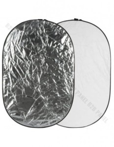 GlareOne Blenda 2w1 srebrno biała, 92x122cm