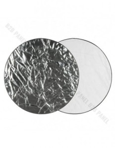 GlareOne Blenda 2w1 srebrno biała, 110cm