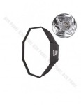 Softbox oktagonalny GlareOne szybki montaż Easy Fold 120cm - mocowanie bowens