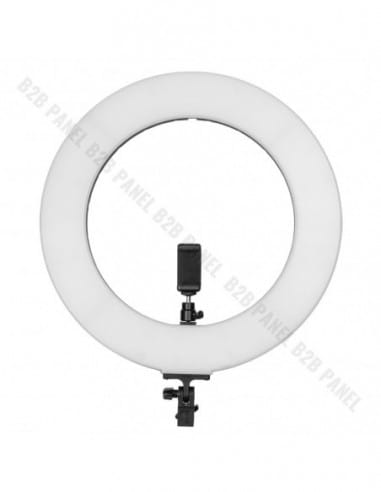 GlareOne Lampa pierścieniowa Led 60W, 3000-6000K, AC / DC