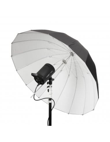 GlareOne Parasolka ORB biała 110 - głęboki parasol z dyfuzorem