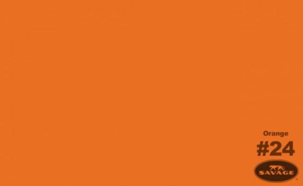Tło kartonowe Savage 2,7m x 5m  pomarańczowe Orange #24