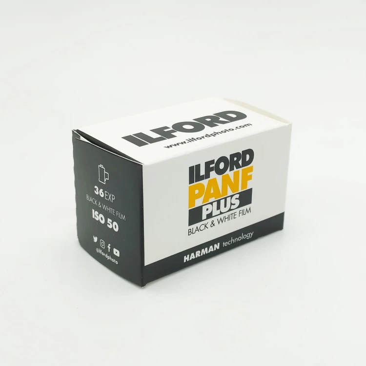Film czarno-biały klisza Ilford PanF Plus 50 - 36 klatek