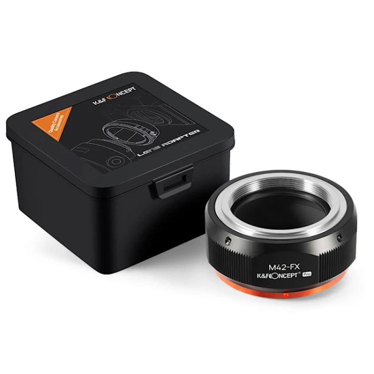 Adapter bagnetowy M42 [obiektyw] – Fuji FX [body] K&F Concept PRO