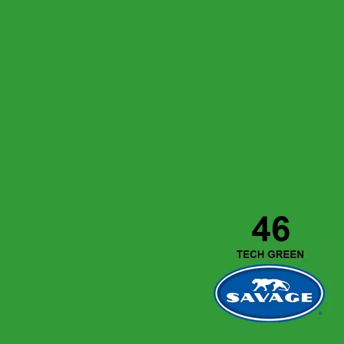  Tło kartonowe Savage 2,7m x 11m zielone Tech Green #46 green screen