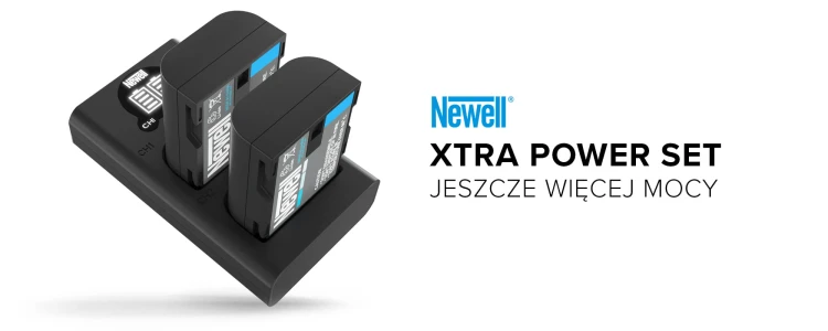 Zestaw ładowarka dwukanałowa Newell DL-USB-C i dwa akumulatory LP-E6 do Canon