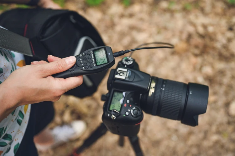 Pilot bezprzewodowy z interwałometrem Newell do Canon RS-60E3/RS-80N3 do timelapsów