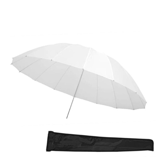 Parasolka transparentna rozpraszająca biała 152cm