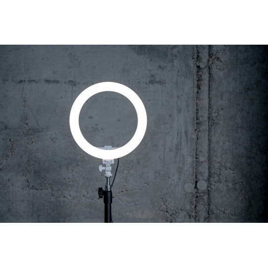 Lampa pierścieniowa LED Newell RL-10A Arctic White + statyw 43cm