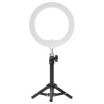 Lampa pierścieniowa LED Newell RL-10A Arctic White + statyw 43cm