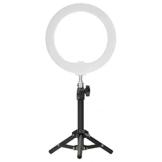 Lampa pierścieniowa LED Newell RL-10A Arctic White + statyw 43cm