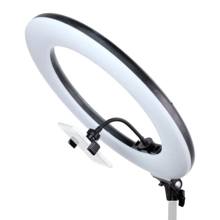 Lampa pierścieniowa Mitoya LED RL-480L z regulacją + 2x akumulatory i ładowarka