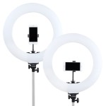 Lampa pierścieniowa Mitoya LED RL-480L z regulacją + 2x akumulatory i ładowarka