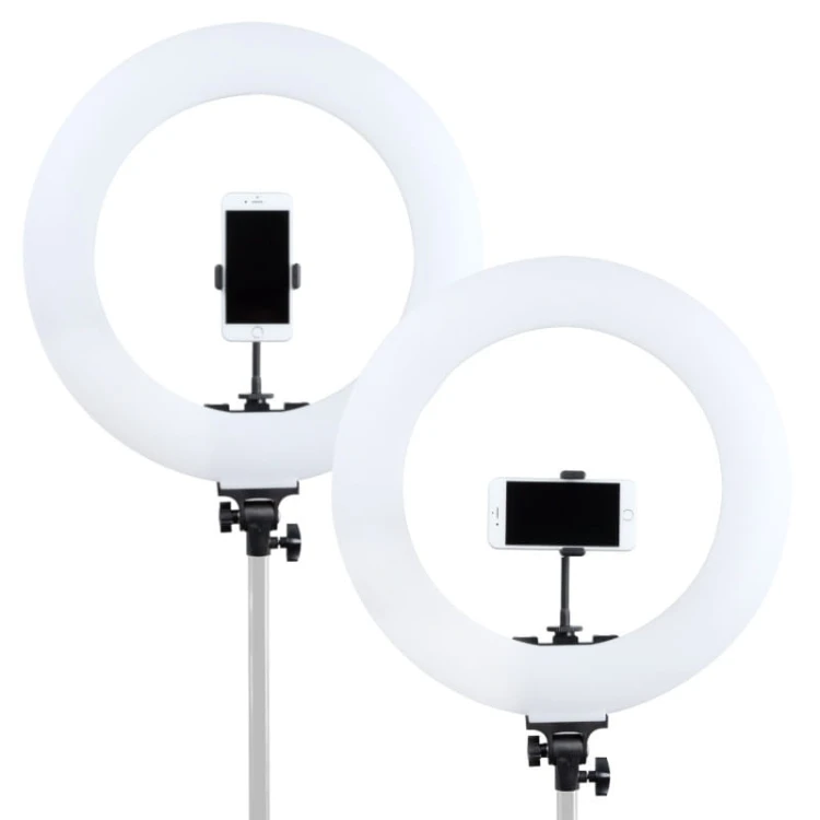 Lampa pierścieniowa Mitoya LED RL-480L z regulacją + 2x akumulatory i ładowarka