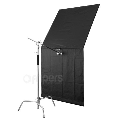 Flaga studyjna Aurora Floppy Flag 122x122cm Czarna Lightcutter